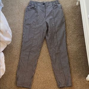 Urban Outfitters plaid straight leg pants